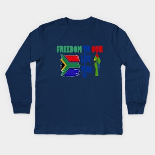 Nelson Mandela Kids Long Sleeve T-Shirt